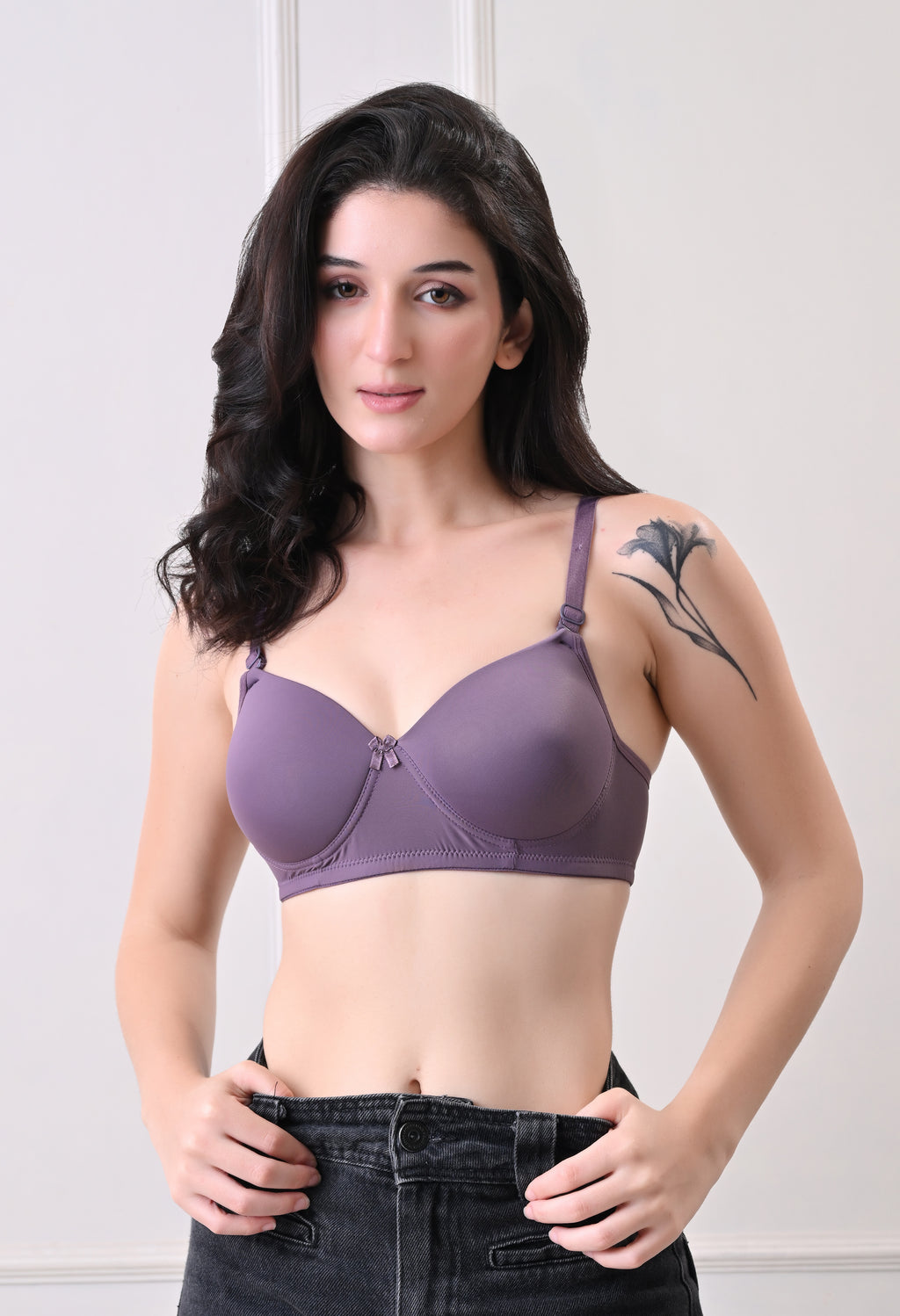 Mould Pad Bra - Purple