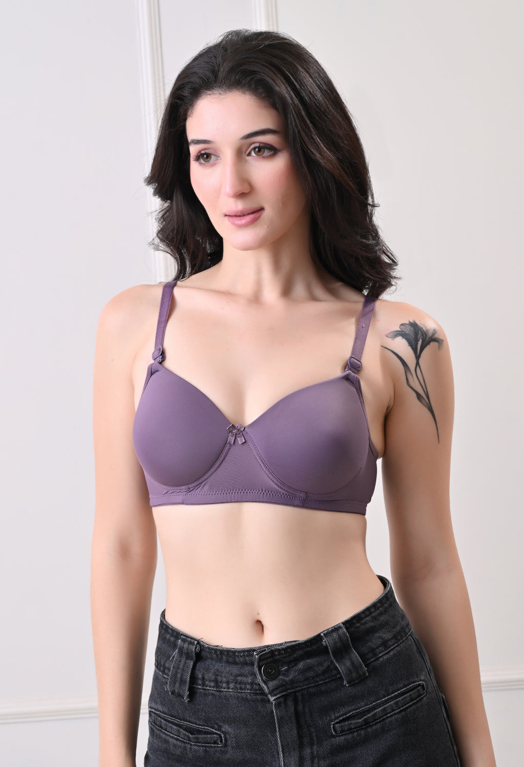 Mould Pad Bra - Purple