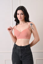 Mould Pad Bra - Peach