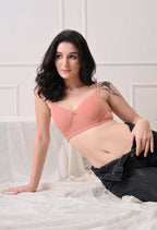 Mould Pad Bra - Peach