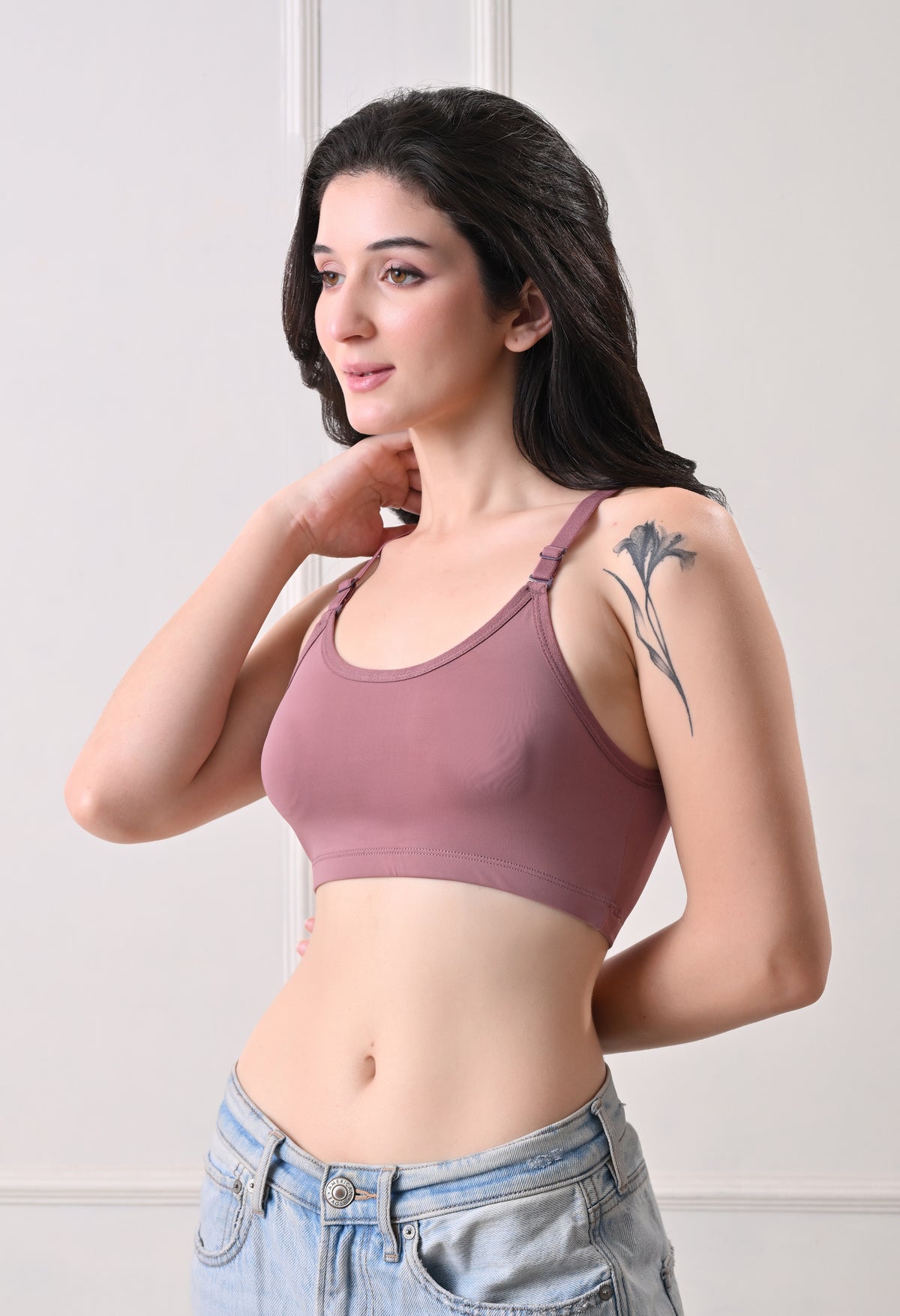 Sports Bra - Dusty Rose